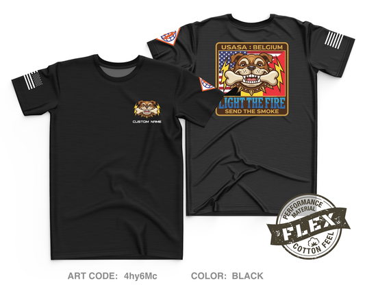 CUSTOM USANEC-Belgium Core Men's SS Flex Performance Tee - 4hy6Mc