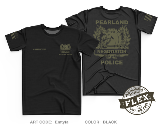 CUSTOM Pearland SWAT / Hostage Negotiation Team Core Men's SS Flex Performance Tee - Emtyfa