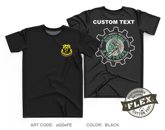 CUSTOM E Co, 1-81 AR BN, 194TH AR BDE Core Men's SS Flex Performance Tee - aGDeFE
