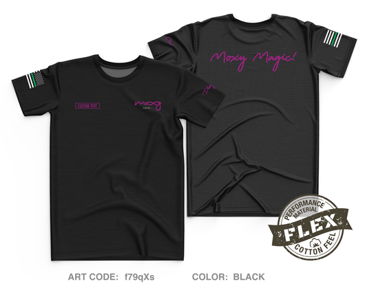 CUSTOM Moxy marriot Core Men's SS Flex Performance Tee - f79qXs
