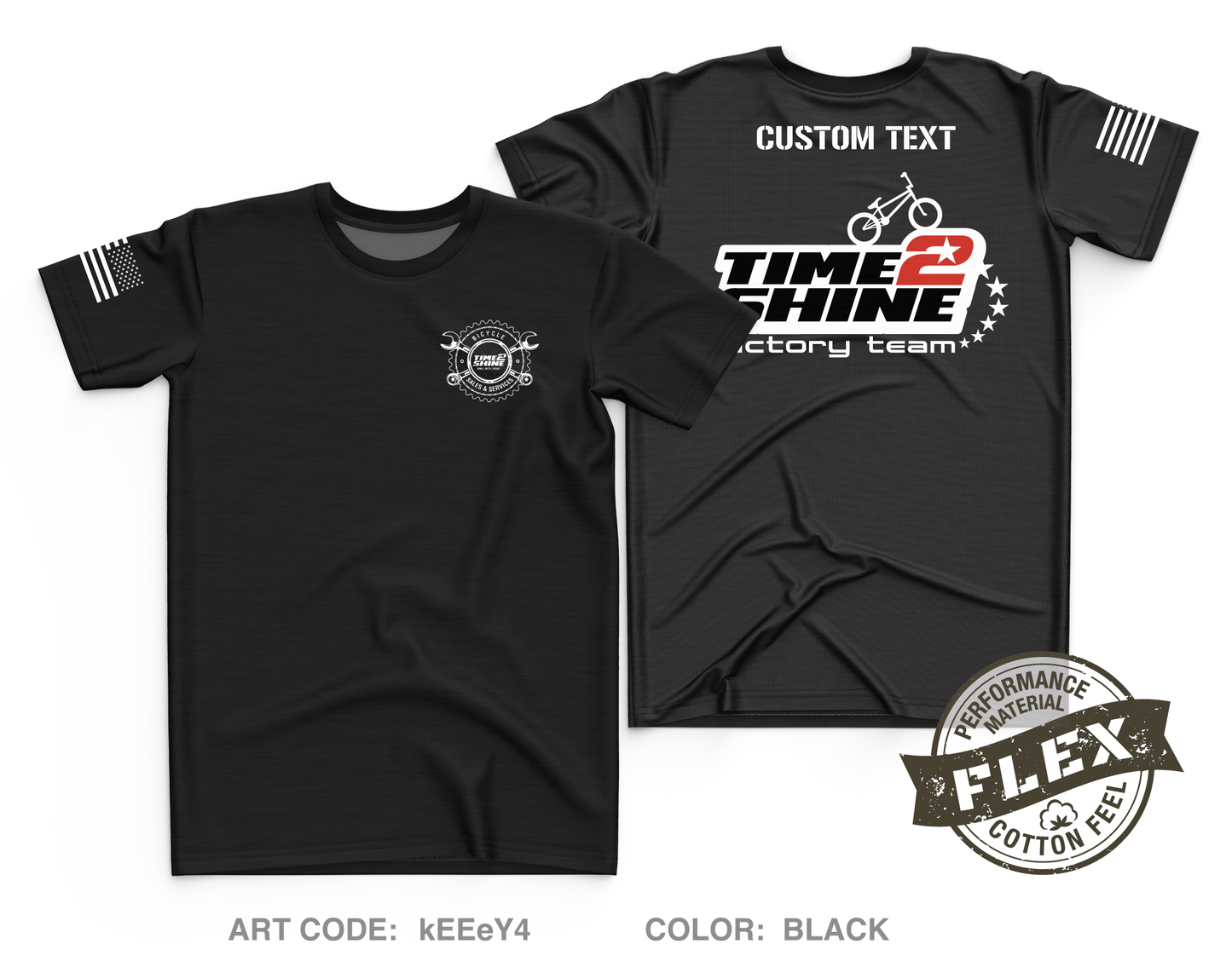 Custom Time2ShineFactory Core Men's SS Flex Performance Tee - kEEeY4