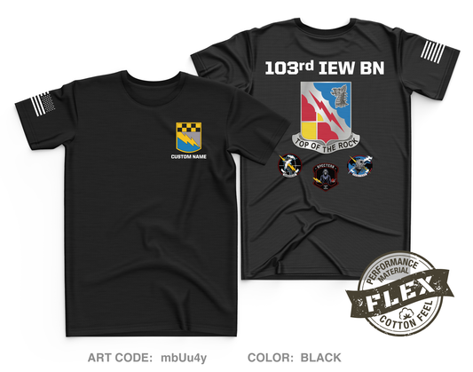 CUSTOM 103rd IEW MI Core Men's SS Flex Performance Tee - mbUu4y