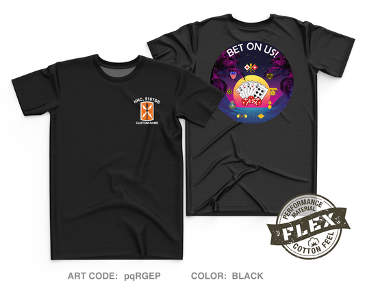 CUSTOM HHC, 516th Theater Signal Brigade Core Men's SS Flex Performance Tee - pqRGEP