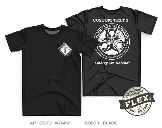 CUSTOM 20th CBRNE Command - Command Group Core Men's SS Flex Performance Tee - wY6Jb7