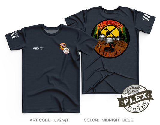 CUSTOM Mount Hamilton Fire Center Core Men's SS Flex Performance Tee - 6vSngT