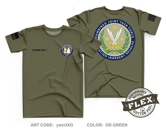 CUSTOM OSJA CJTF-OIR Core Men's SS Flex Performance Tee - ywcUXG
