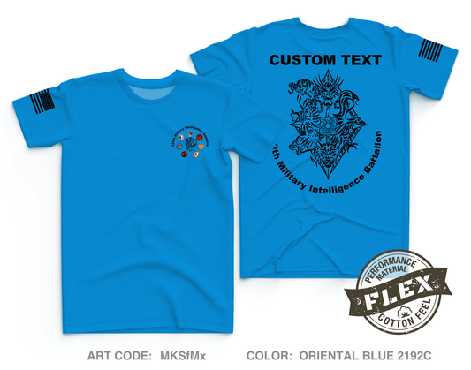 CUSTOM 229th Military Intelligence Battalion Core Men's SS Flex Performance Tee - MKSfMx