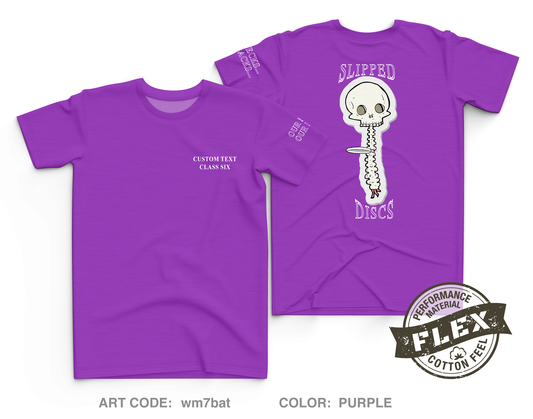 CUSTOM Slipped Discs Core Men's SS Flex Performance Tee - wm7bat