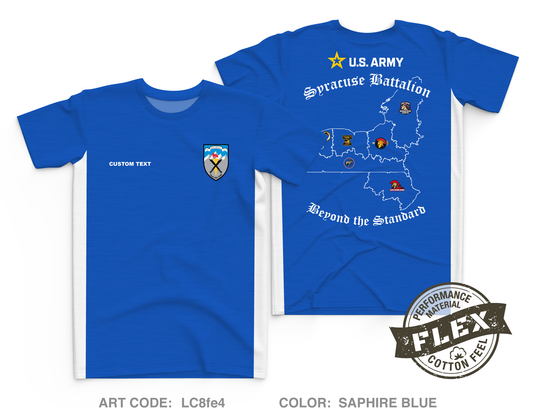 CUSTOM Syracuse Recruiting Battalion Core Men's SS Flex Performance Tee - LC8fe4