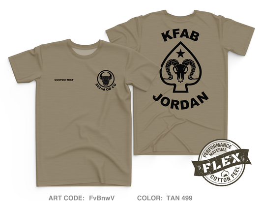 CUSTOM 802nd OD Co Core Men's SS Flex Performance Tee - FvBnwV