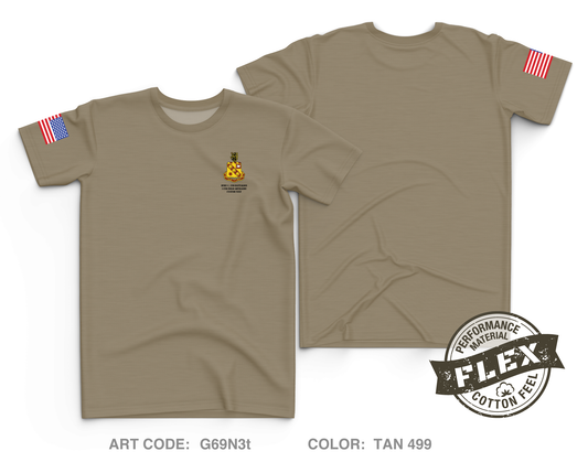 Custom Battery C, 2D Battalion, 11th Field Artillery Regt. Core Men's SS Flex Performance Tee - G69N3t