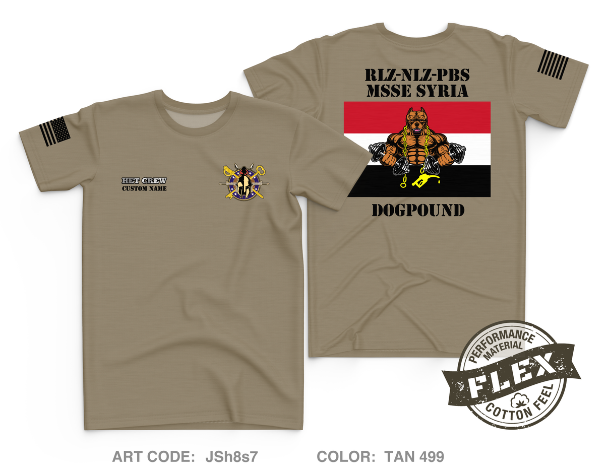 CUSTOM A CO. 68TH DSSB, 4DSB Core Men's SS Flex Performance Tee - JSh8s7