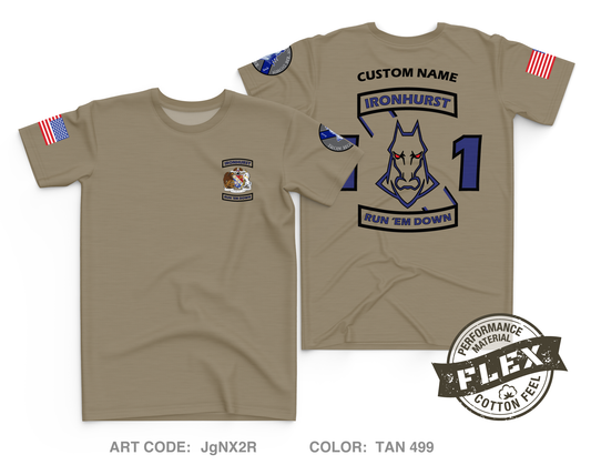 CUSTOM India Company, First Regiment Sandhurst Core Men's SS Flex Performance Tee - JgNX2R