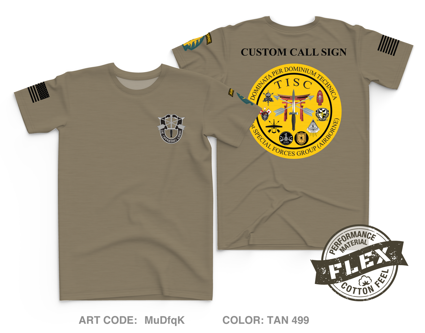CUSTOM 1 SFG (A) GSB TISC Core Men's SS Flex Performance Tee - MuDfqK