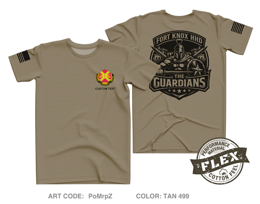 CUSTOM HHD USAG Fort Knox Core Men's SS Flex Performance Tee - PoMrpZ