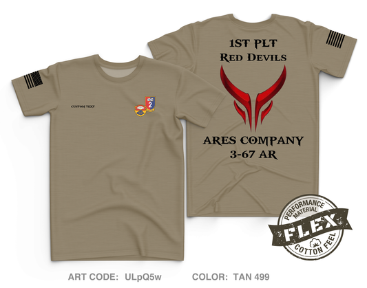 Custom A CO. 3-67 AR Core Men's SS Flex Performance Tee - ULpQ5w