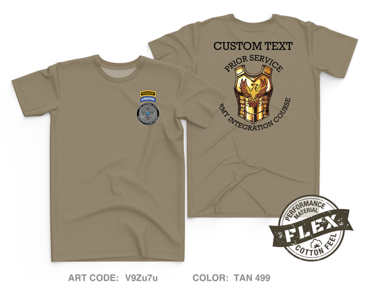 CUSTOM Prior Service Army Integration Course Core Men's SS Flex Performance Tee - V9Zu7u