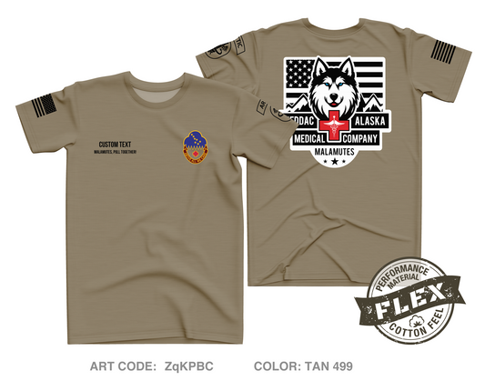 CUSTOM MEDDAC-ALASKA Core Men's SS Flex Performance Tee - ZqKPBC