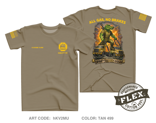 CUSTOM 1084th Transportation Company Core Men's SS Flex Performance Tee - hKV2MU