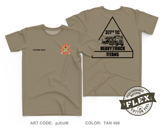 CUSTOM 377 titans Core Men's SS Flex Performance Tee - pJtrzM