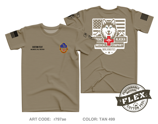 CUSTOM MEDDAC-ALASKA Core Men's SS Flex Performance Tee - r797ae