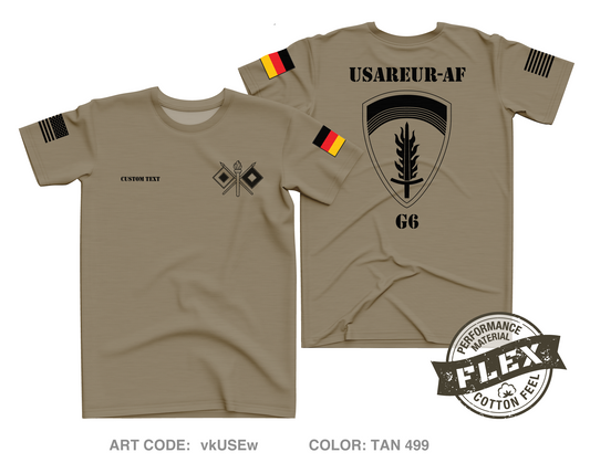 CUSTOM USAREUR-AF Core Men's SS Flex Performance Tee - vkUSEw