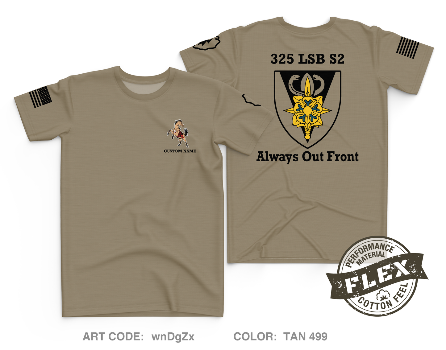 CUSTOM S2, 325 LSB, 3/25 ID Core Men's SS Flex Performance Tee - wnDgZx