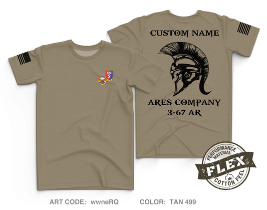 Custom A CO. 3-67 AR Core Men's SS Flex Performance Tee - wwneRQ