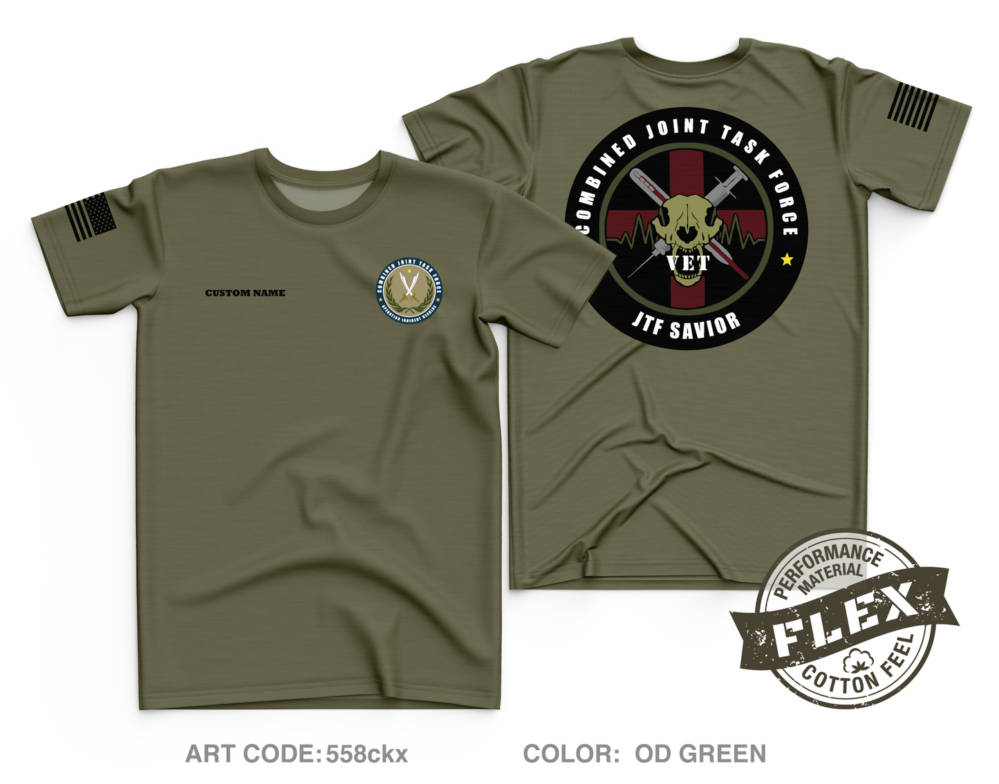 CUSTOM 719th MDVSS Core Men's SS Flex Performance Tee - 558ckx