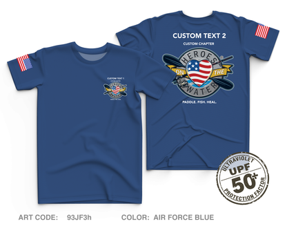 CUSTOM Heroes on the Water National Core Men's UPF 50+ Performance SS Tee