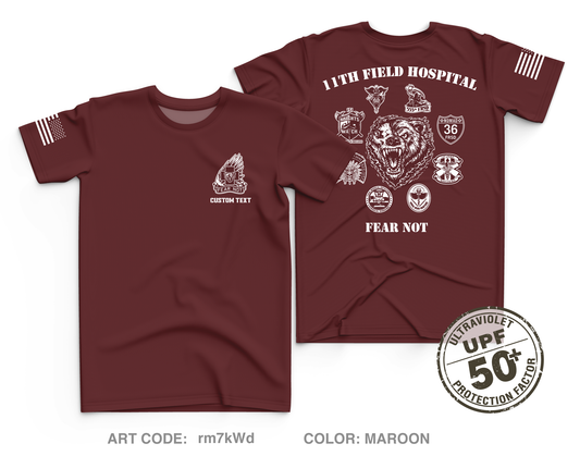 CUSTOM 11th Field Hospital Core Men's UPF 50+ Performance SS Tee - rm7kWd
