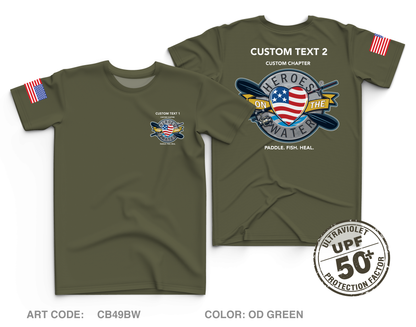 CUSTOM Heroes on the Water National Core Men's UPF 50+ Performance SS Tee