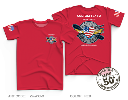 CUSTOM Heroes on the Water National Core Men's UPF 50+ Performance SS Tee