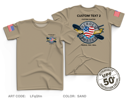 CUSTOM Heroes on the Water National Core Men's UPF 50+ Performance SS Tee