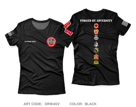 CUSTOM 277th ECC Main Fundraising Collection Core Women's SS Performance Tee - DRWdGV