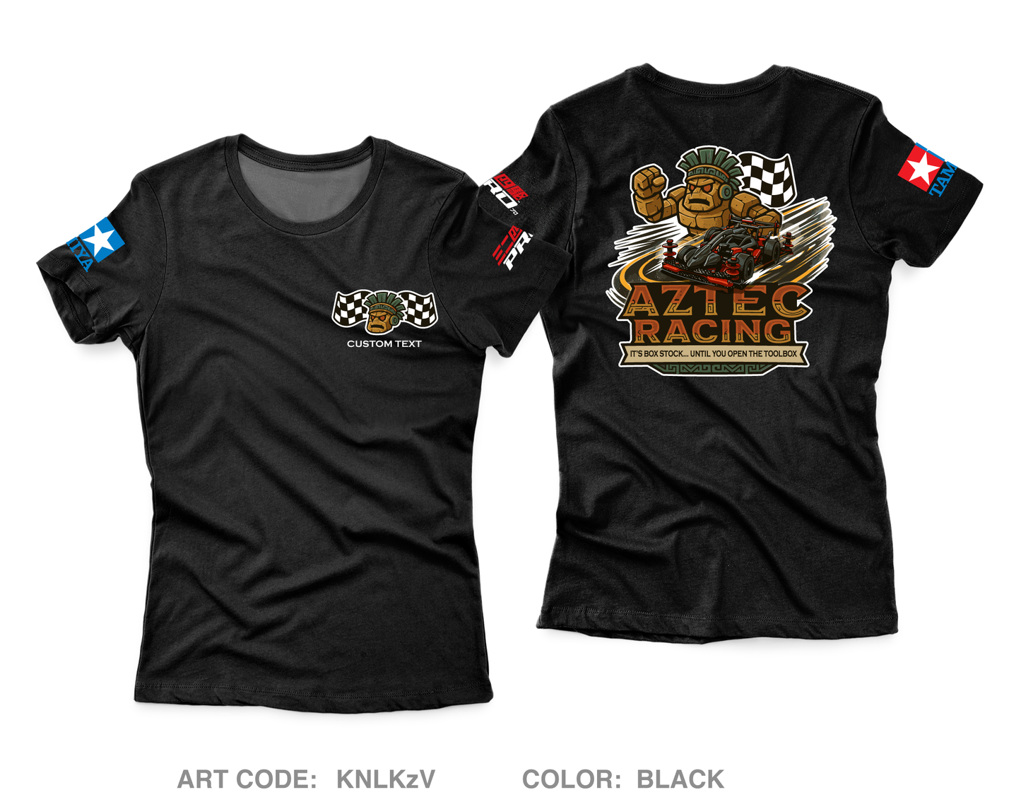 CUSTOM Aztec Racing Core Women's SS Performance Tee - KNLKzV