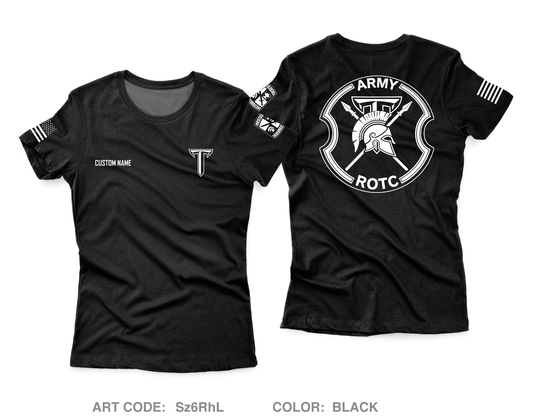 CUSTOM Troy ROTC Core Women's SS Performance Tee - Sz6RhL