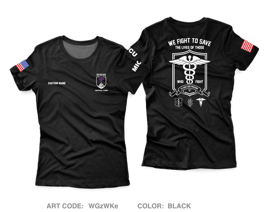 CUSTOM WRNMMC Medical ICU Core Women's SS Performance Tee - WGzWKe