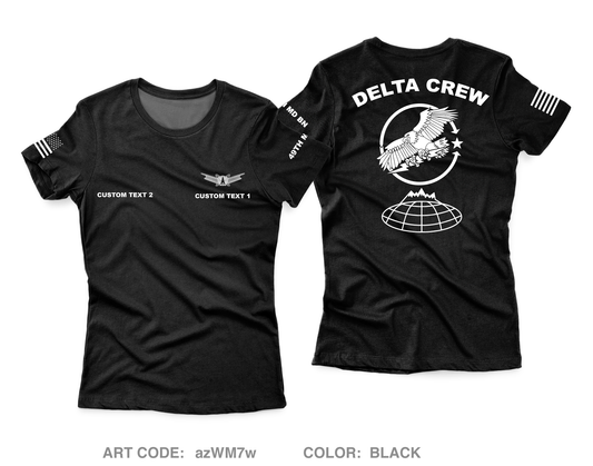 CUSTOM Delta Crew Core Women's SS Performance Tee - azWM7w