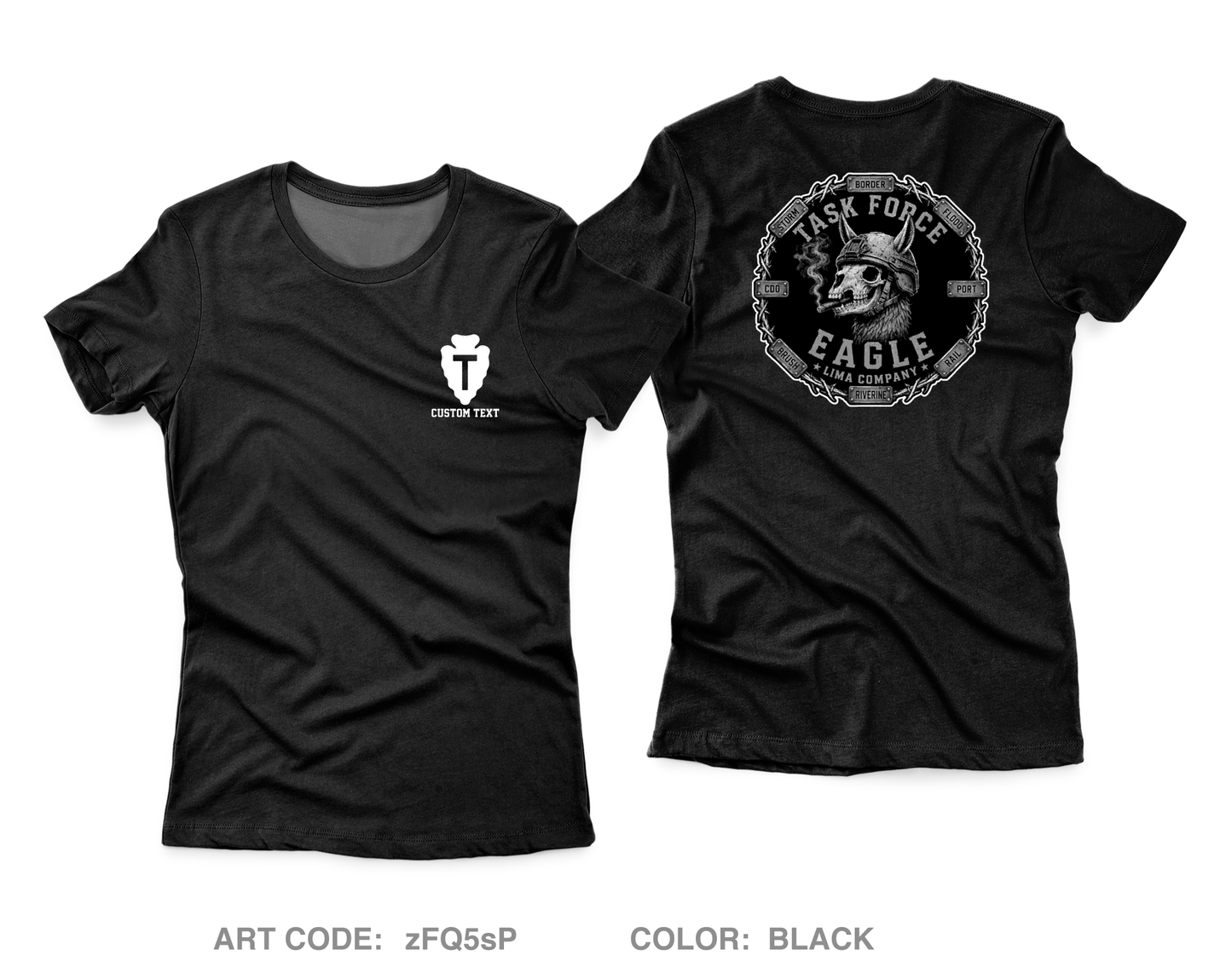 CUSTOM TF Eagle / Lima Company Core Women's SS Performance Tee - zFQ5sP