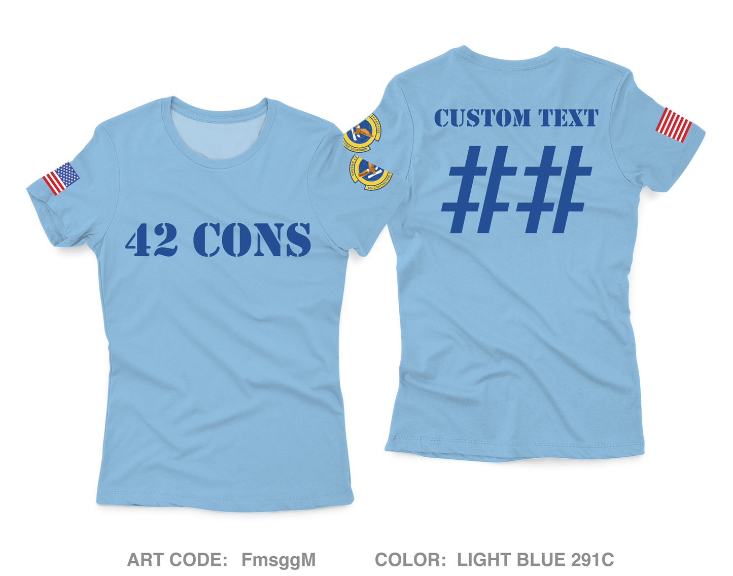 CUSTOM 42 CONS Core Women's SS Performance Tee - FmsggM