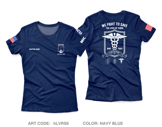 CUSTOM WRNMMC Medical ICU Core Women's SS Performance Tee - hLVRS6