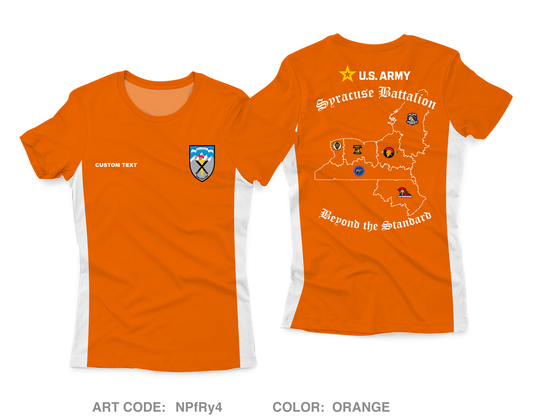 CUSTOM Syracuse Recruiting Battalion Core Women's SS Performance Tee - NPfRy4