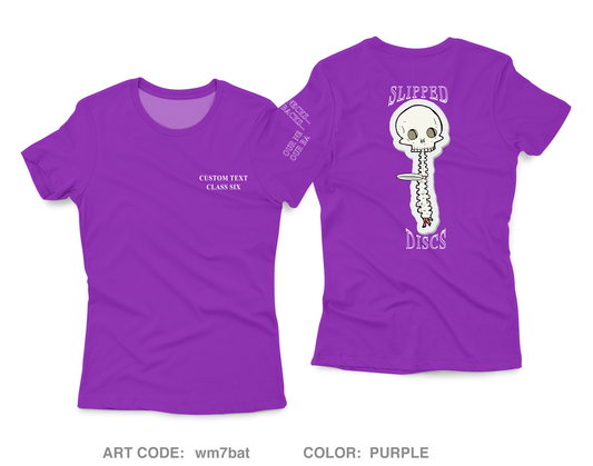 CUSTOM Slipped Discs Core Women's SS Performance Tee - wm7bat
