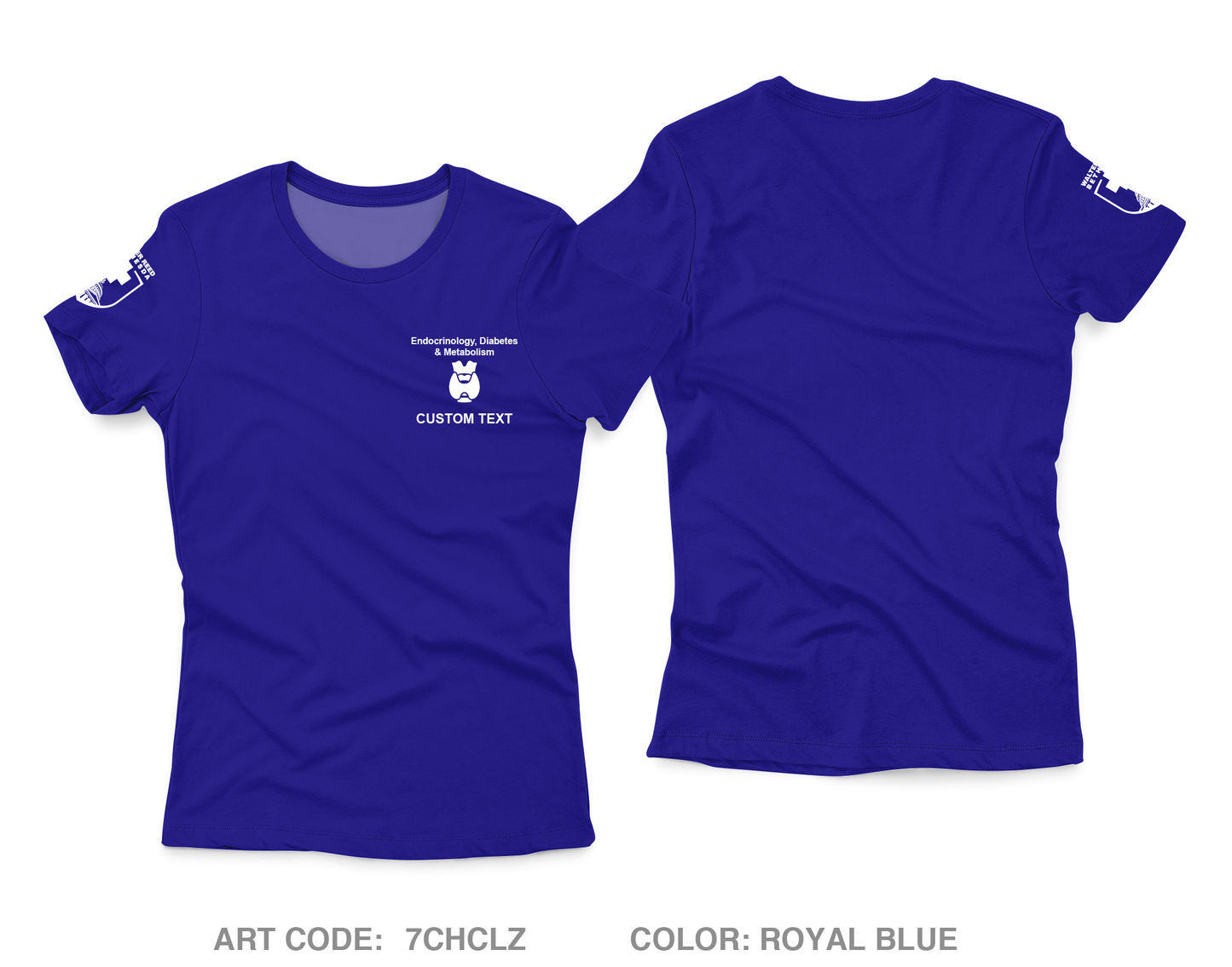 CUSTOM Walter Reed National Military Medical Center Endocrinology Core Women's SS Performance Tee - 7CHCLZ