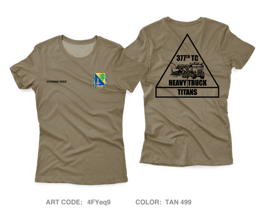 CUSTOM 377 titans Core Women's SS Performance Tee - 4FYeq9
