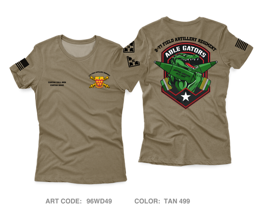 CUSTOM A BTRY 2-77 FA Core Women's SS Performance Tee - 96WD49
