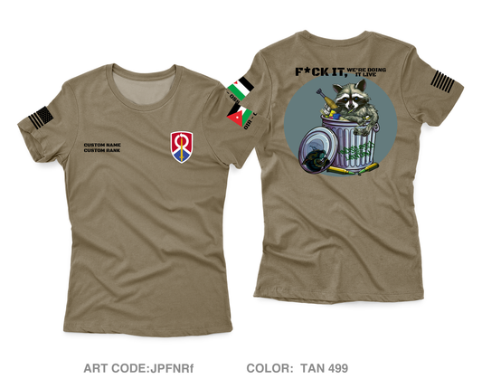 CUSTOM 538th MCT, Trash Pandas Core Women's SS Performance Tee - JPFNRf