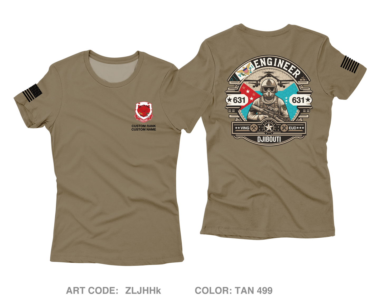 CUSTOM 631st EUD Core Women's SS Performance Tee - ZLJHHk
