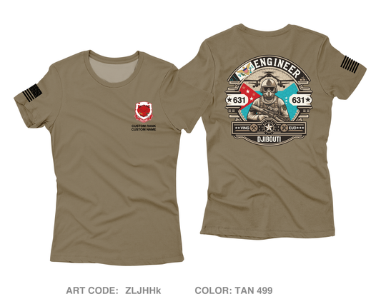 CUSTOM 631st EUD Core Women's SS Performance Tee - ZLJHHk